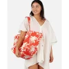 Strandtas "Juno" rood - (B)37 x (H)36 x (D)36 cm