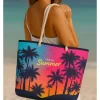 Strandtas meerkleurig - (B)55 x (H)36 x (D)15 cm