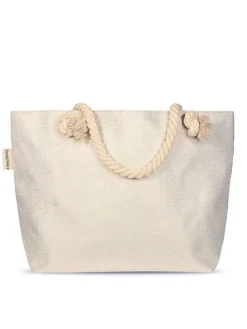 Strandtas "Onaz" groen/roze - (B)60 x (H)43 cm