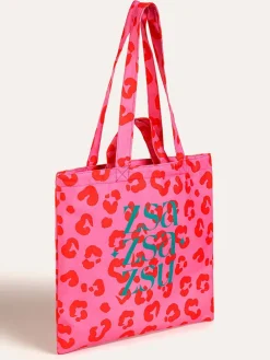 Strandtas roze - (B)40 x (H)40 cm