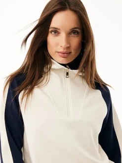 Sweatshirt donkerblauw/wit