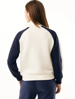 Sweatshirt donkerblauw/wit