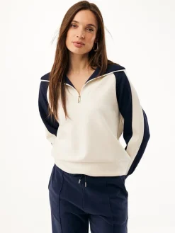 Sweatshirt donkerblauw/wit