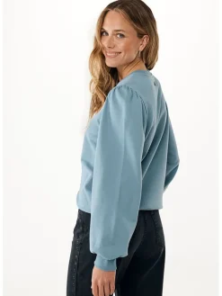 Sweatshirt ''Flower'' lichtblauw