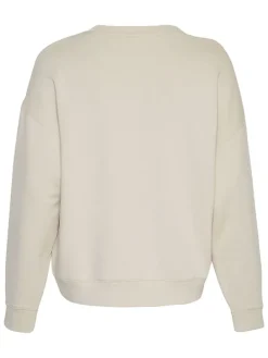 Sweatshirt "Ima Q" zandkleurig