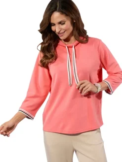 Sweatshirt koraalrood