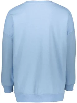 Sweatshirt "Love Pink" lichtblauw