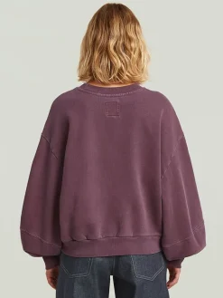 Sweatshirt pruimkleurig
