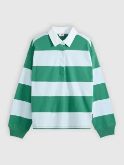 Sweatshirt "Reenie" groen/lichtblauw