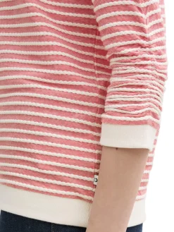 Sweatshirt rood/wit
