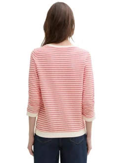 Sweatshirt rood/wit