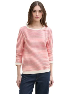 Sweatshirt rood/wit
