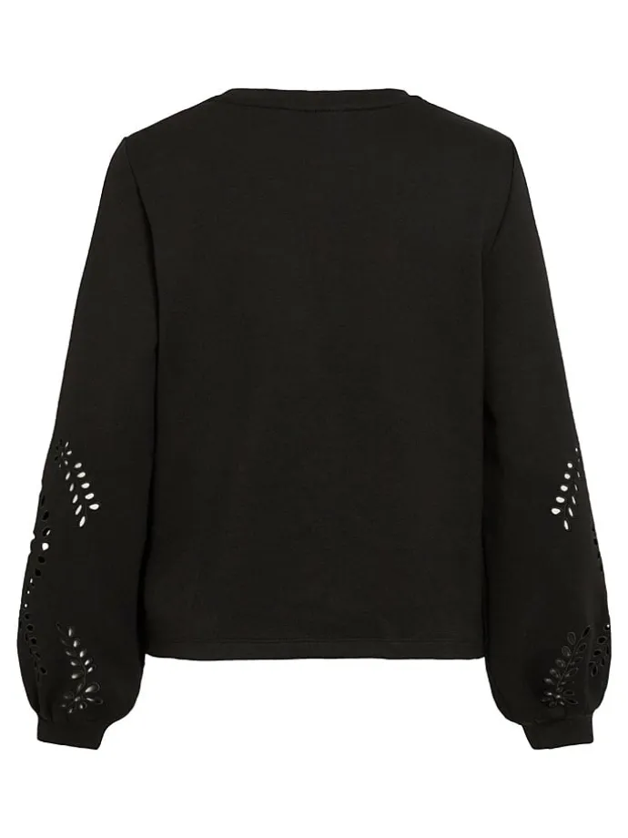 Sweatshirt "Sandy" zwart