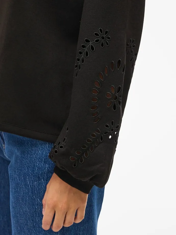 Sweatshirt "Sandy" zwart