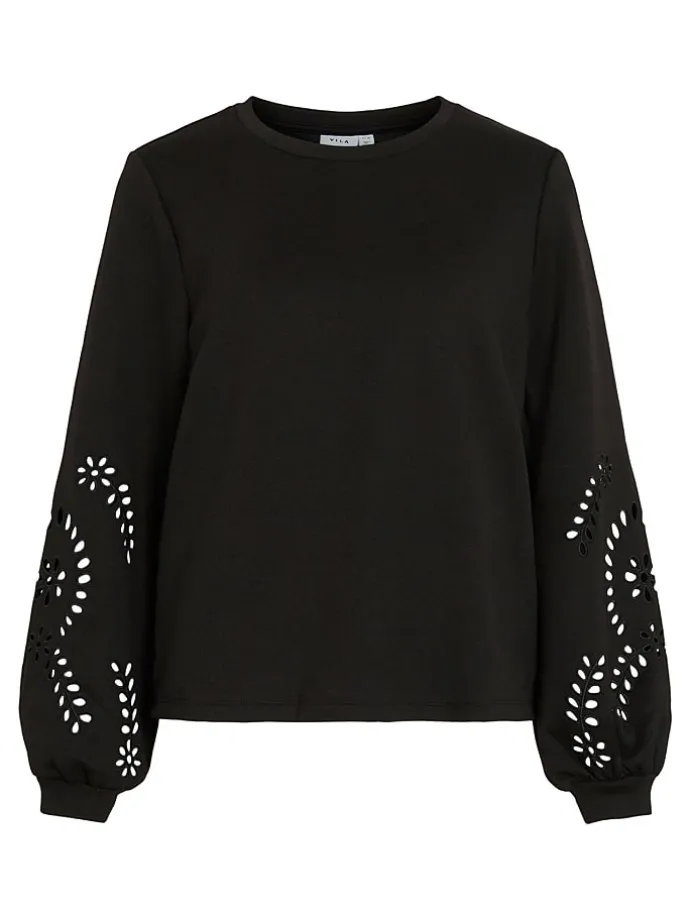 Sweatshirt "Sandy" zwart
