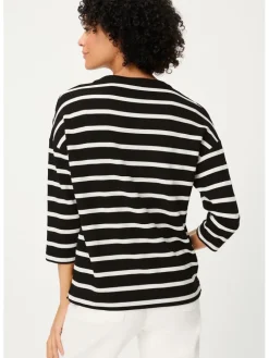 Sweatshirt wit/zwart
