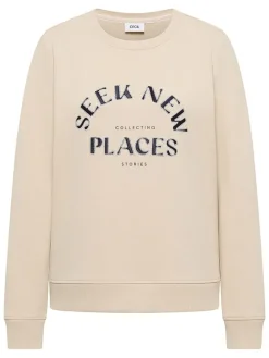 Sweatshirt zandkleurig