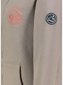 Sweatvest beige/grijs