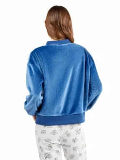 Sweatvest blauw