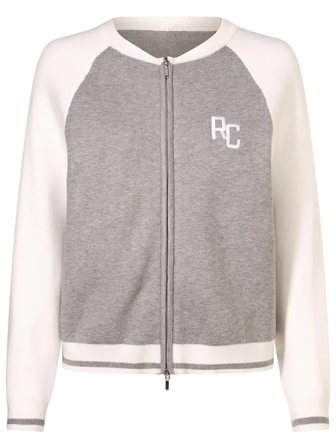 Sweatvest grijs/crème