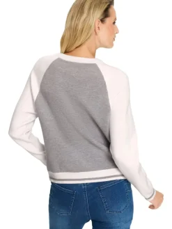 Sweatvest grijs/crème
