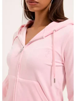 Sweatvest lichtroze