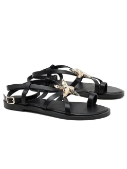 Teensandalen zwart