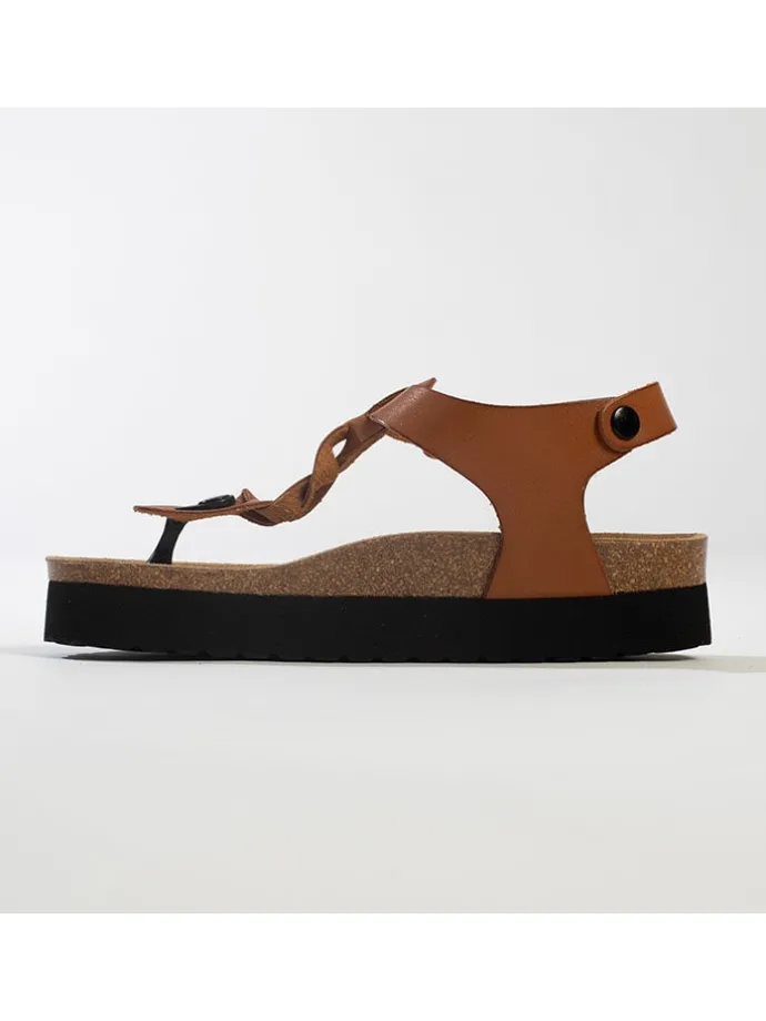 Teenslippers "Ancone" bruin