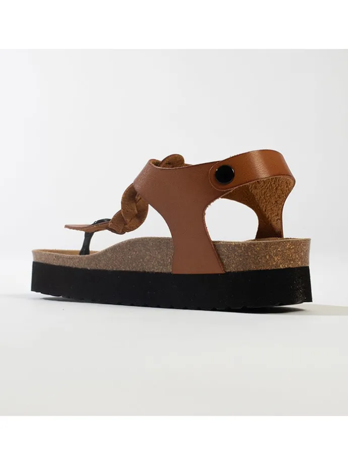 Teenslippers "Ancone" bruin