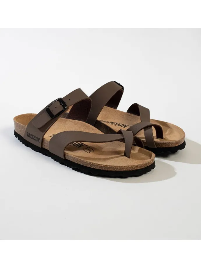 Teenslippers "Barcelone" taupe