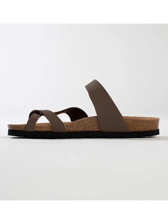 Teenslippers "Barcelone" taupe