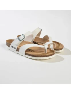 Teenslippers "Barcelone" wit