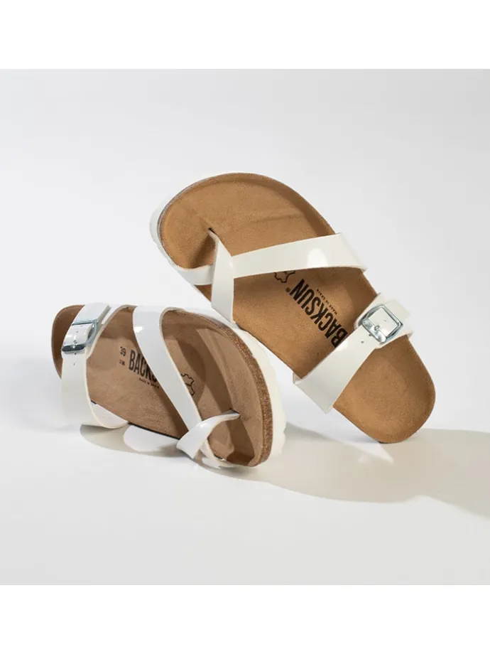 Teenslippers "Barcelone" wit