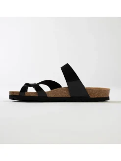 Teenslippers "Barcelone" zwart