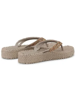 Teenslippers beige