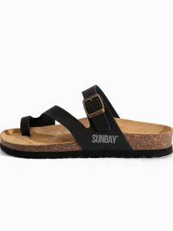 Teenslippers "Biloela" zwart