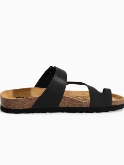 Teenslippers "Biloela" zwart