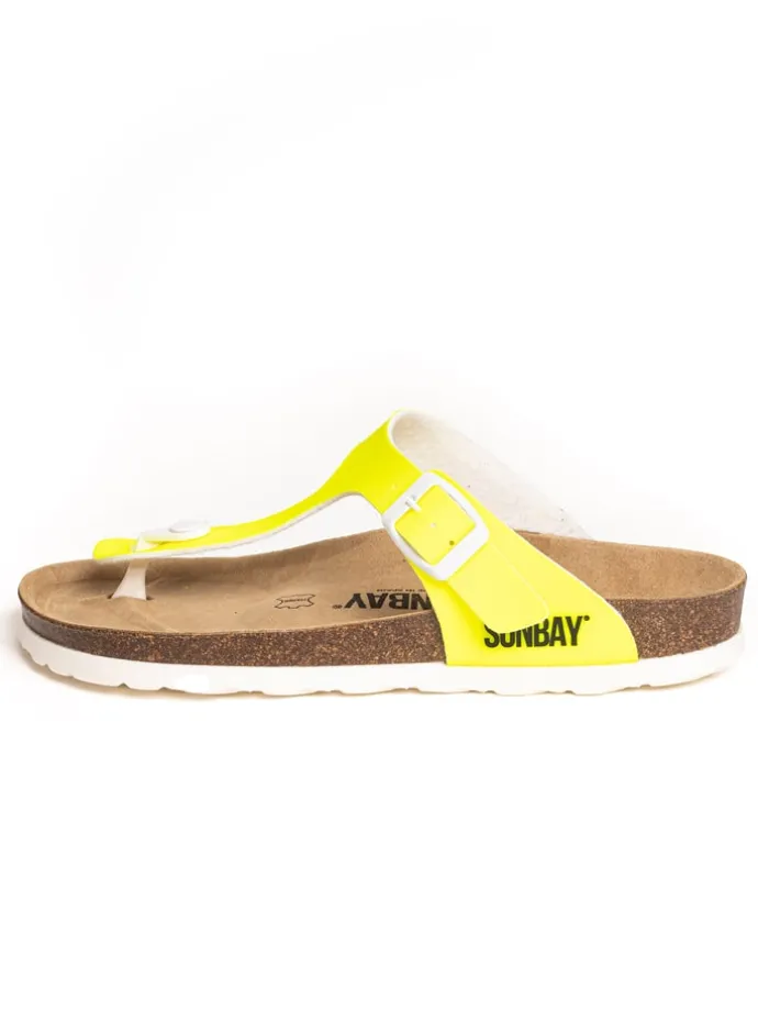 Teenslippers "Camelia" neongeel