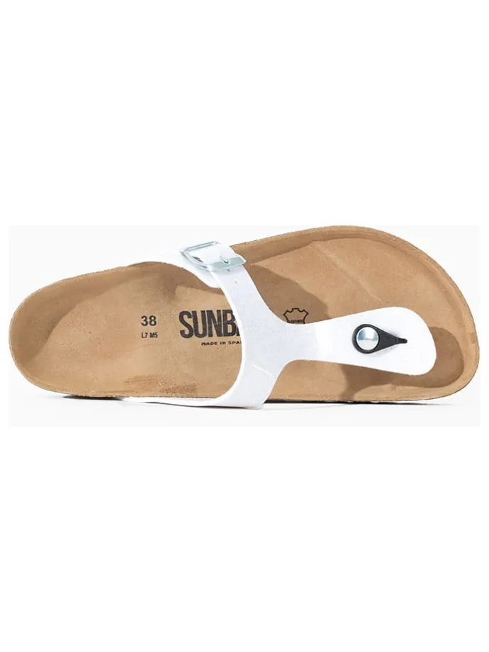 Teenslippers "Camelia" wit