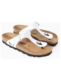 Teenslippers "Camelia" wit