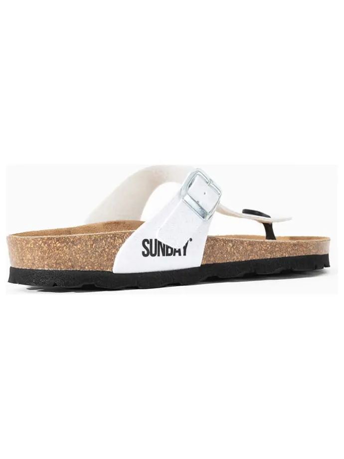 Teenslippers "Camelia" wit