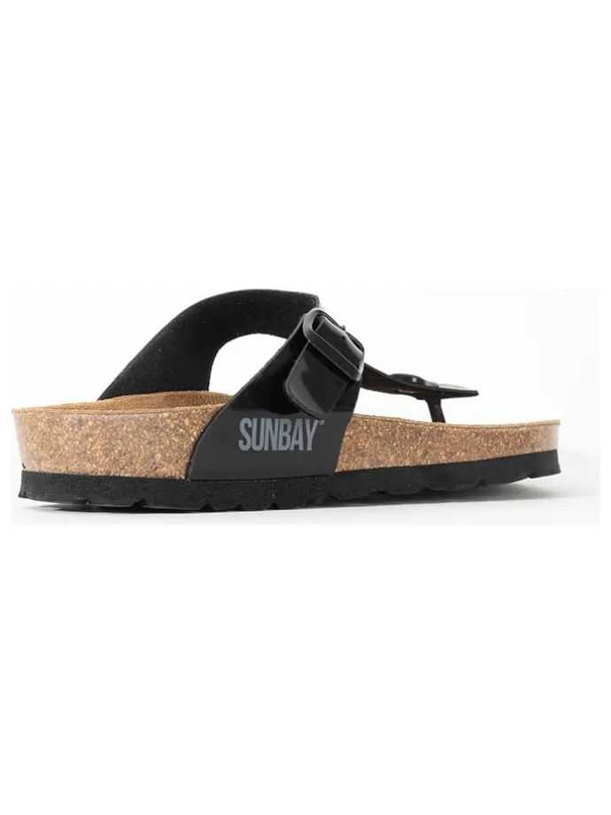 Teenslippers "Camelia" zwart
