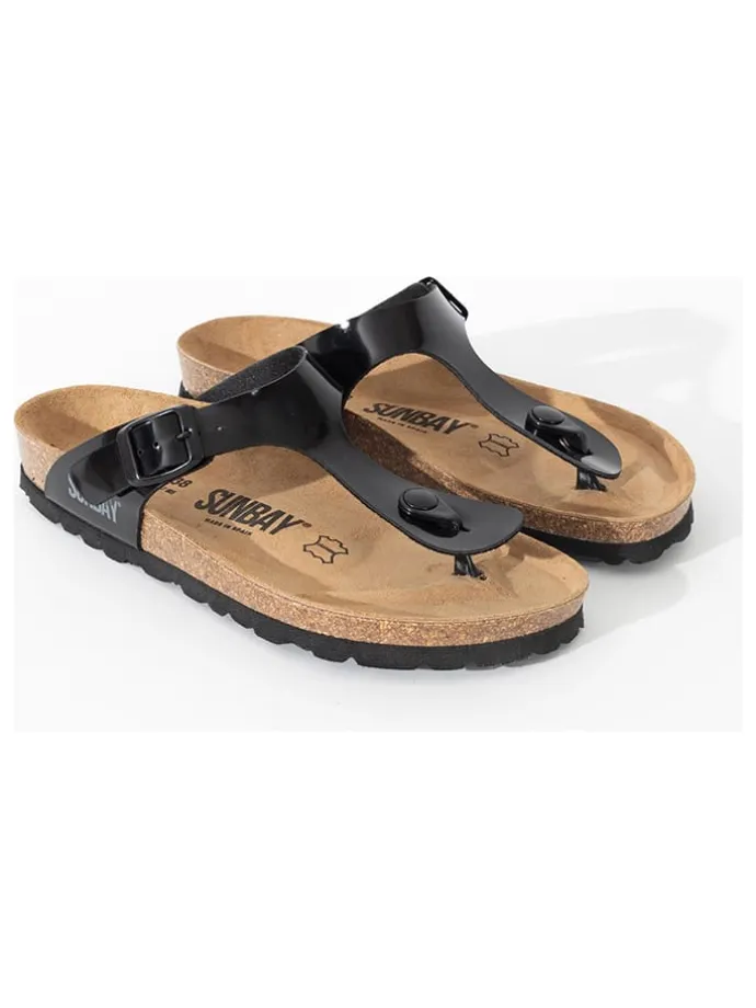 Teenslippers "Camelia" zwart