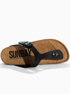 Teenslippers "Camelia" zwart