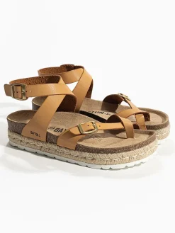 Teenslippers "Den" lichtbruin
