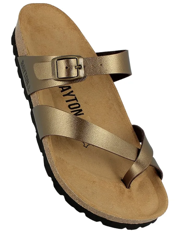 Teenslippers "Diane" bronskleurig