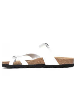 Teenslippers "Diane" wit