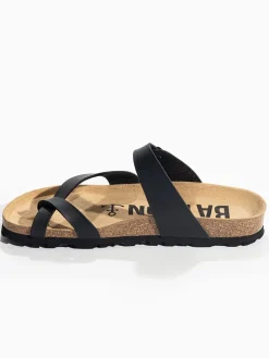 Teenslippers "Diane" zwart