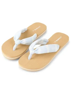Teenslippers "Ditsy" lichtblauw