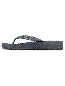 Teenslippers donkerblauw